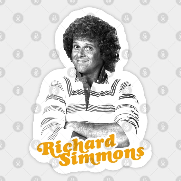 Young Richard Simmons ))(( Retro Fitness Icon Design Sticker by darklordpug